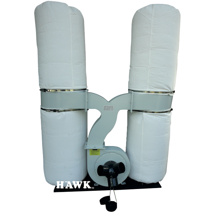 HAWK Dust Collector 2200W, 100mm, 65090L/min, 64kg FM300T - Click Image to Close